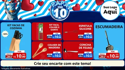 Modelo de TV para TV Horizontal com o tema Papai Nota 10 para Utilidades Domésticas