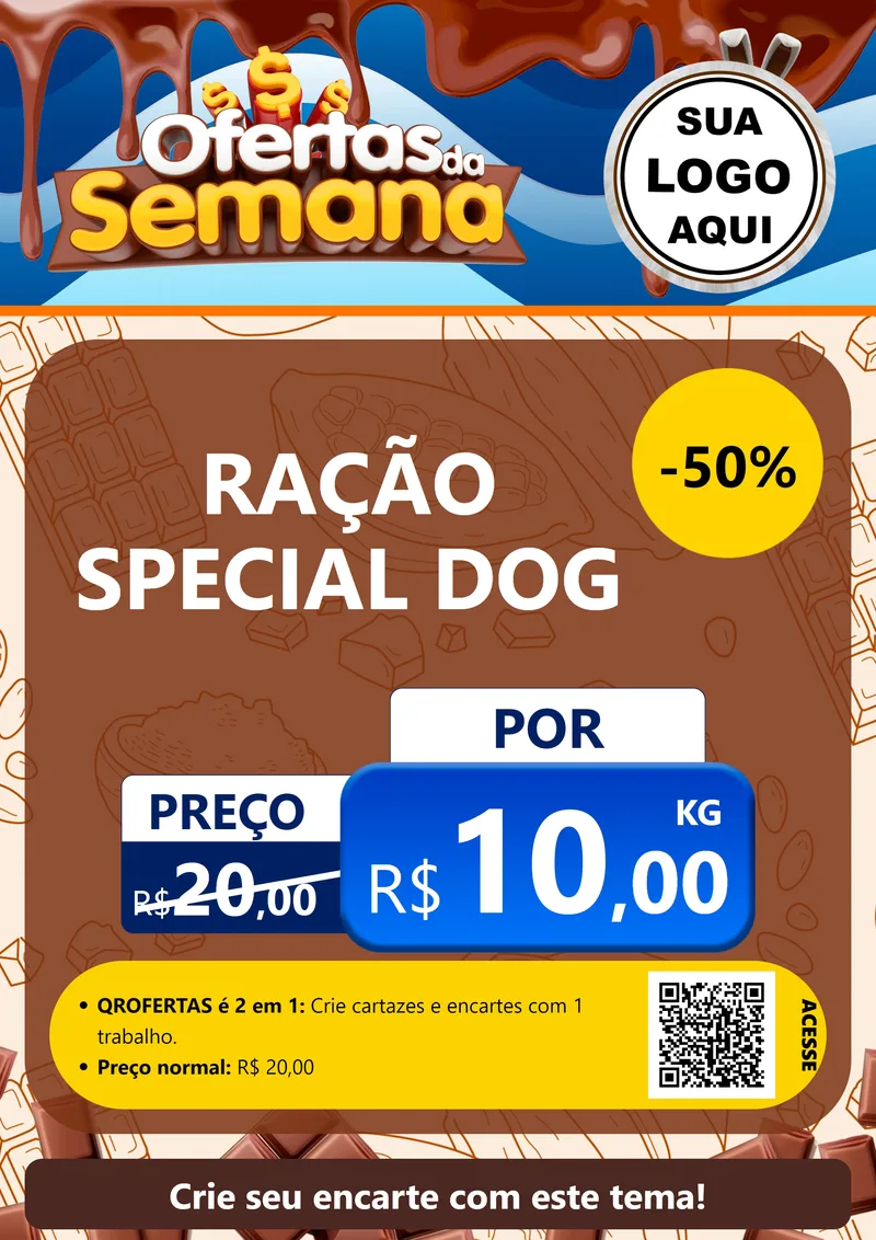 Modelo de Cartaz para Cartaz A4 Vertical com o tema Ofertas da Semana - Páscoa para Pet Shop