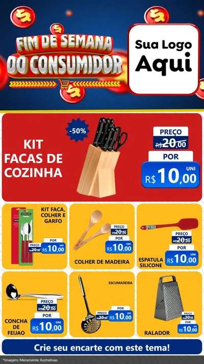 Modelo de Rede Social para Stories com o tema Fim de Semana do Consumidor para Utilidades Domésticas