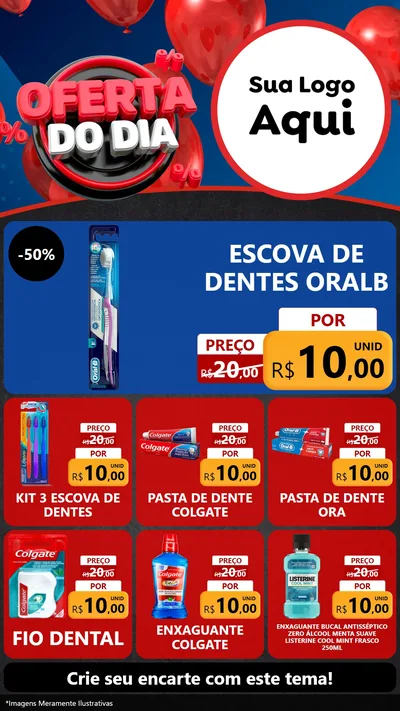 Modelo de Rede Social para Stories com o tema Oferta do Dia para Higiene Pessoal