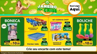 Modelo de TV para TV Horizontal com o tema Janeiro Sem Crise para Brinquedos