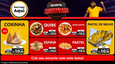 Modelo de TV para TV Horizontal com o tema Quinta Turbinada para Salgadaria