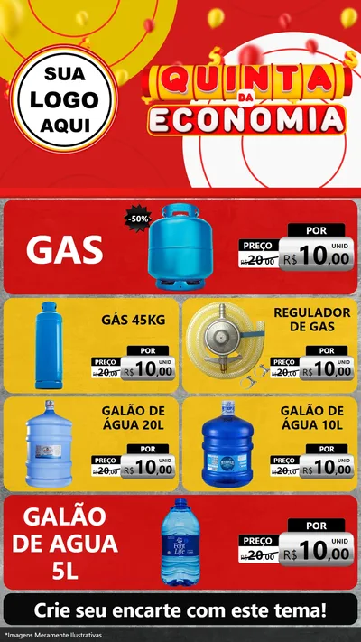 Modelo de TV para TV Vertical com o tema Quinta da Economia para Água e gás