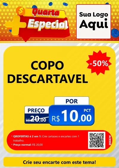 Modelo de Cartaz para Cartaz A4 Vertical com o tema Quarta Mais Especial para Embalagens