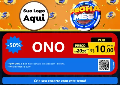 Modelo de Cartaz para Cartaz A4 Horizontal com o tema Fecha Mês para Óticas
