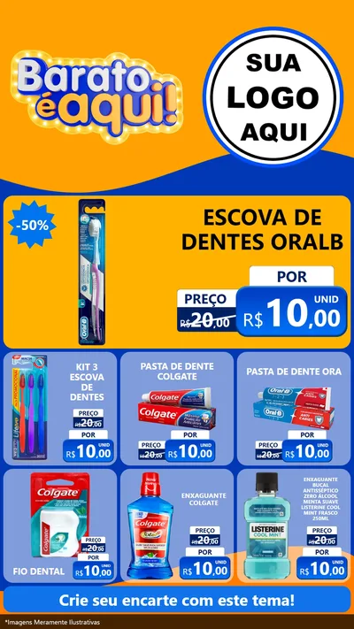 Modelo de Rede Social para Stories com o tema Barato é aqui para Higiene Pessoal