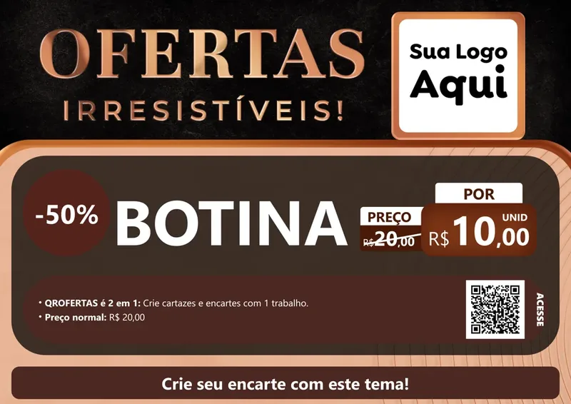 Modelo de Cartaz para Cartaz A4 Horizontal com o tema Ofertas Irresistíveis! para Agropecuária