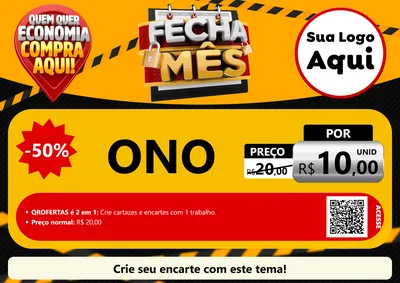 Modelo de Cartaz para Cartaz A4 Horizontal com o tema Fecha Mês para Óticas