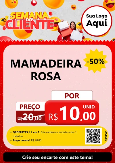 Modelo de Cartaz para Cartaz A4 Vertical com o tema Semana do Cliente para Bebês