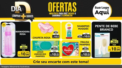 Modelo de TV para TV Horizontal com o tema Dia D Mais Economia para Bebês