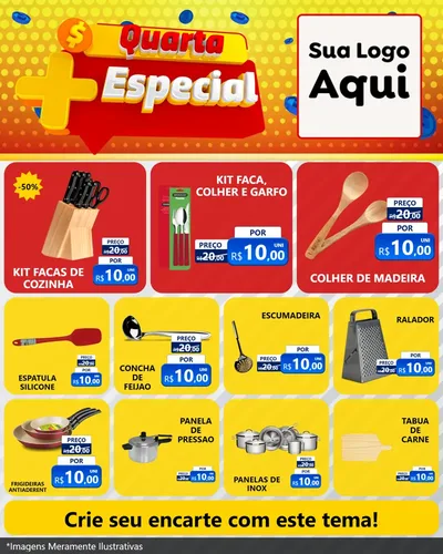 Modelo de Rede Social para Feed Instagram com o tema Quarta Mais Especial para Utilidades Domésticas