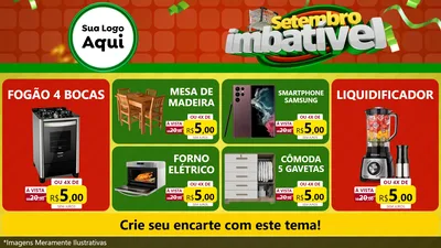 Modelo de TV para TV Horizontal com o tema Setembro Imbatível para Móveis e Eletro