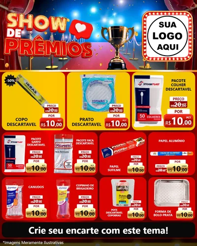 Modelo de Rede Social para Feed Instagram com o tema Show de Prêmios para Embalagens