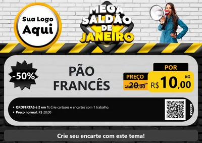 Modelo de Cartaz para Cartaz A4 Horizontal
