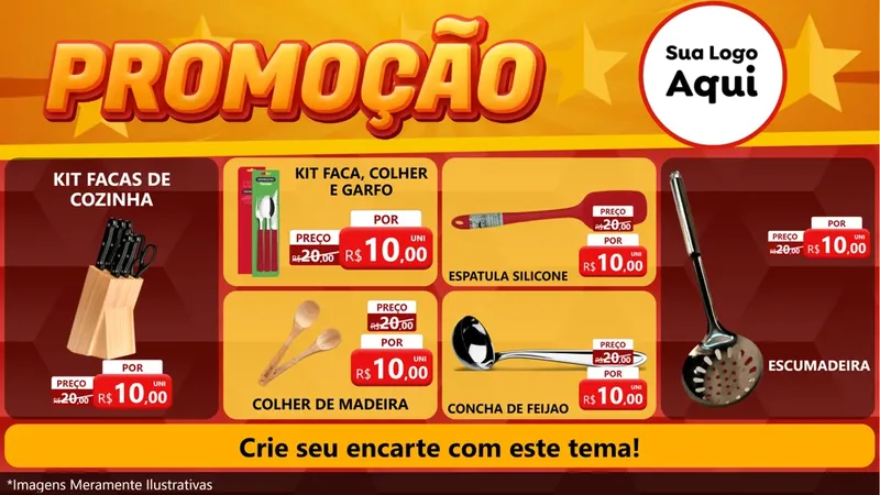 Modelo de TV para TV Horizontal com o tema Promoção para Utilidades Domésticas