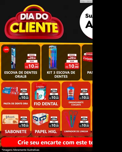 Modelo de Rede Social para Feed Instagram com o tema Dia do Cliente para Higiene Pessoal