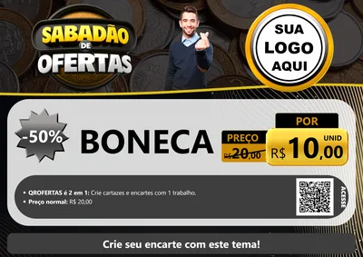 Modelo de Cartaz para Cartaz A4 Horizontal com o tema Sabadão de Ofertas para Brinquedos