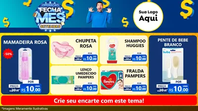 Modelo de TV para TV Horizontal com o tema Operação Fecha Mês Setembro para Bebês