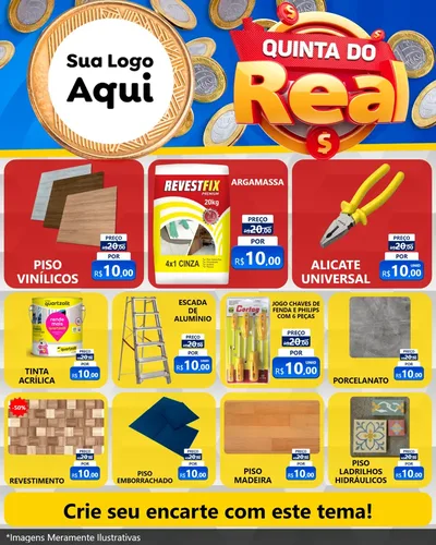 Modelo de Rede Social para Feed Instagram com o tema Quinta do Real para Material para Construção