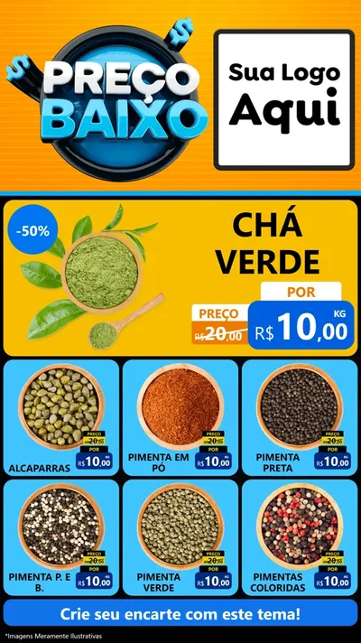 Modelo de Rede Social para Stories com o tema Preço Baixo para Produtos Naturais
