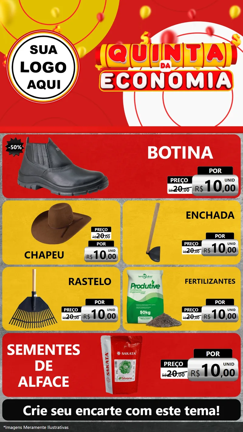 Modelo de TV para TV Vertical com o tema Quinta da Economia para Agropecuária