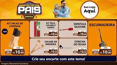 Modelo de TV para TV Horizontal com o tema Especial Dia dos Pais para Utilidades Domésticas