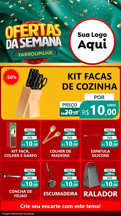 Modelo de Rede Social para Stories com o tema Ofertas da Semana Farroupilha para Utilidades Domésticas