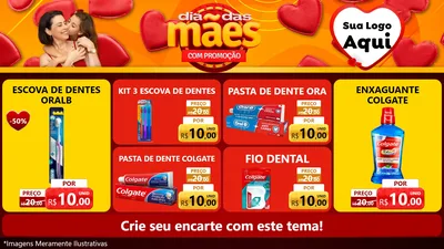 Modelo de TV para TV Horizontal com o tema Dia das Mães com Promoção para Higiene Pessoal