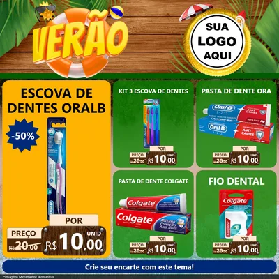 Modelo de Rede Social para Feed Facebook com o tema Verão para Higiene Pessoal