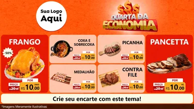 Modelo de TV para TV Horizontal com o tema Quarta da Economia para Assados