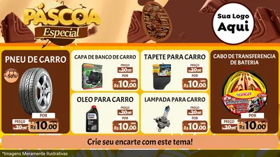 Modelo de TV para TV Horizontal com o tema Páscoa Especial para Auto peças