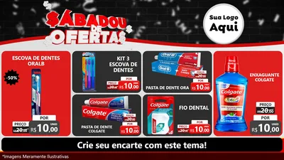 Modelo de TV para TV Horizontal com o tema Sabadou de Ofertas para Higiene Pessoal