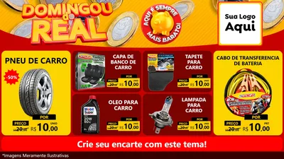 Modelo de TV para TV Horizontal com o tema Domingou do Real para Auto peças