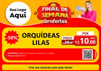 Modelo de Cartaz para Cartaz A4 Horizontal