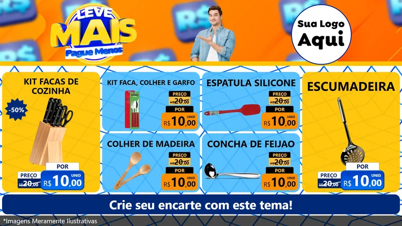 Modelo de TV para TV Horizontal com o tema Leve Mais, Pague Menos para Utilidades Domésticas