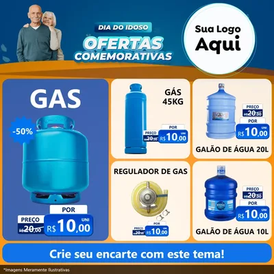 Modelo de Rede Social para Feed Facebook com o tema Dia do Idoso