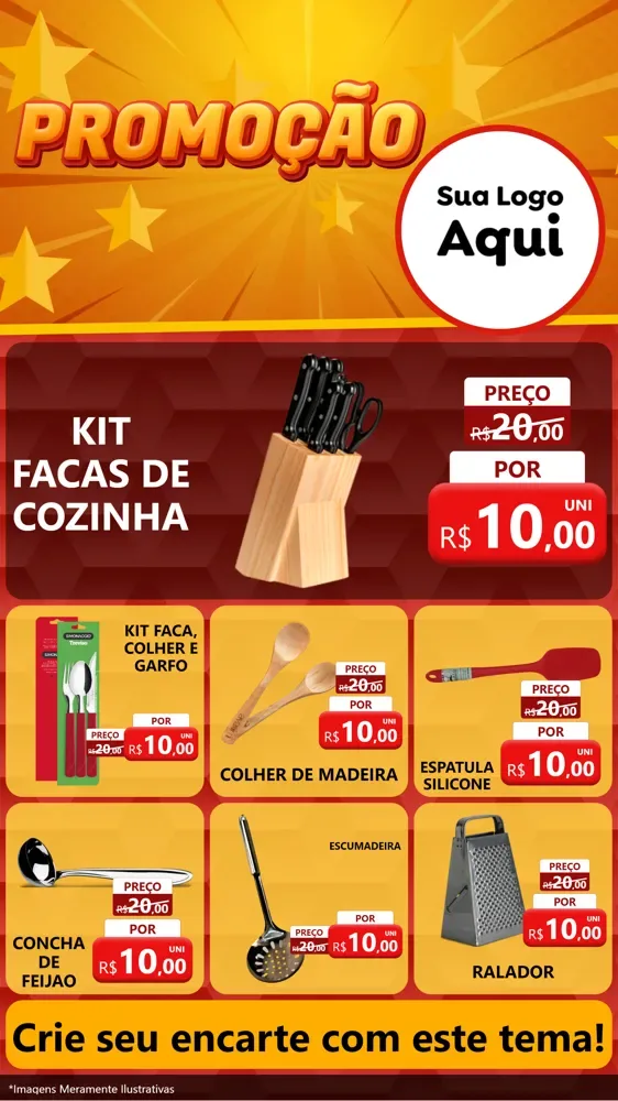 Modelo de Rede Social para Stories com o tema Promoção para Utilidades Domésticas
