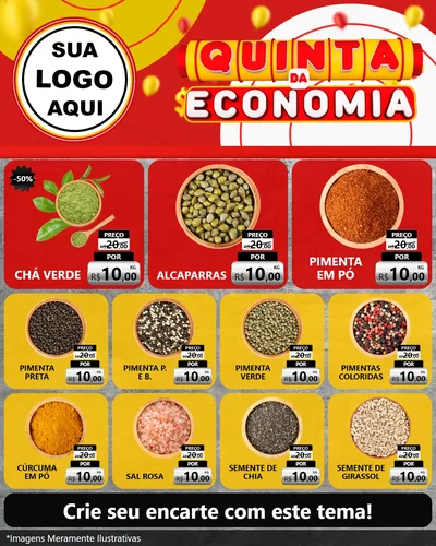 Modelo de Rede Social para Feed Instagram com o tema Quinta da Economia para Produtos Naturais