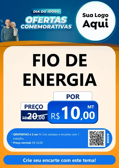 Modelo de Cartaz para Cartaz A4 Vertical com o tema Dia do Idoso