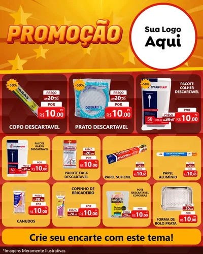 Modelo de Rede Social para Feed Instagram com o tema Promoção para Embalagens