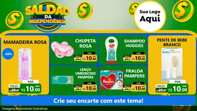 Modelo de TV para TV Horizontal com o tema Saldão da Indepêndencia para Bebês