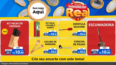 Modelo de TV para TV Horizontal com o tema Sabadão do Real para Utilidades Domésticas