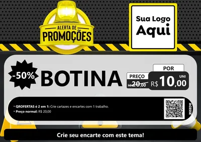 Modelo de Cartaz para Cartaz A4 Horizontal com o tema Alerta de Promoções para Agropecuária