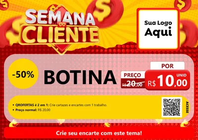 Modelo de Cartaz para Cartaz A4 Horizontal com o tema Semana do Cliente para Agropecuária