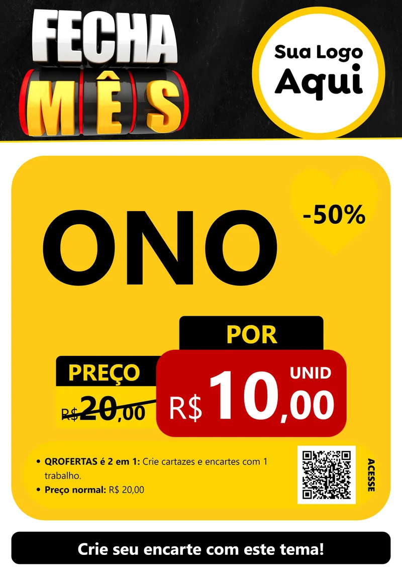Modelo de Cartaz para Cartaz A4 Vertical com o tema Fecha Mês para Óticas