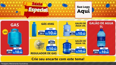 Modelo de TV para TV Horizontal com o tema Sexta Mais Especial para Água e gás