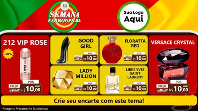 Modelo de TV para TV Horizontal com o tema Semana Farroupilha para Perfumes