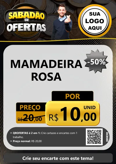 Modelo de Cartaz para Cartaz A4 Vertical com o tema Sabadão de Ofertas para Bebês