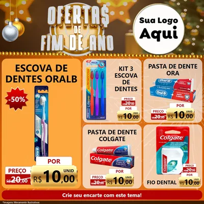 Modelo de Rede Social para Feed Facebook com o tema Ofertas de Fim de Ano para Higiene Pessoal