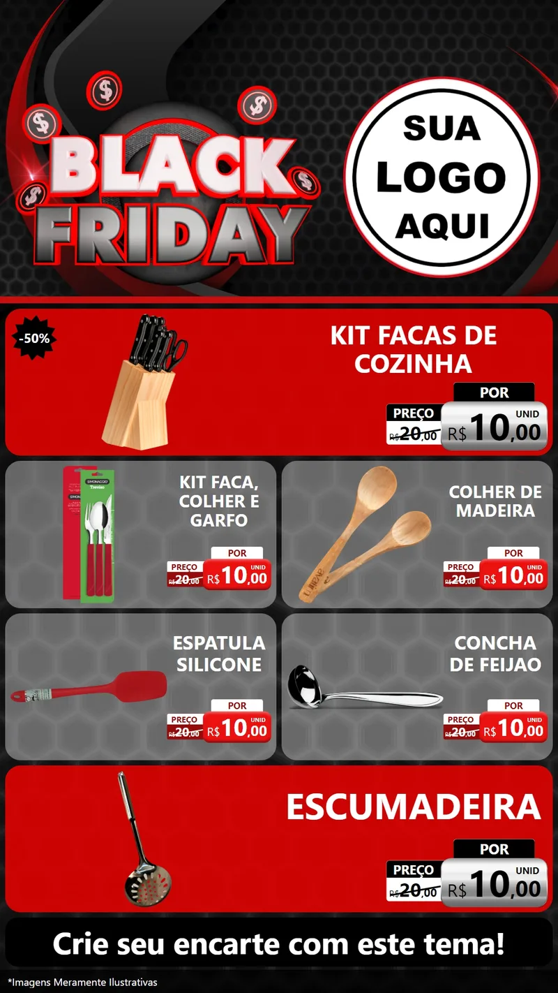 Modelo de TV para TV Vertical com o tema Black Friday para Utilidades Domésticas